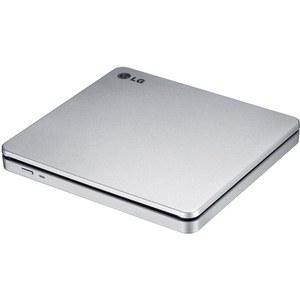 LG전자 GP70NS50 USB 3.0 호환, 슈퍼 멀티 슬롯 로딩 휴대용 DVD+/-RW 외장 드라이브, PC Windows, Linux, Mac OS, Pro 3&4, M-DISC 지원, Silver