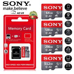 2025 버전 소니 호환 128GB 마이크로 SD 카드 512GB 1TB 메모리 카드(어댑터 포함) A2 U3 4k 170 메가바이트/초 DJI 호환/PS5/전화용 고속