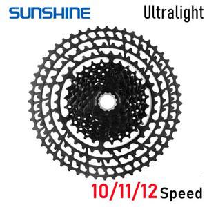 SUNSHINE 초경량 MTB 카세트 HG 10 11 12 속도 46 50 52T 스프로킷 산악 자전거 프리휠 플라이휠