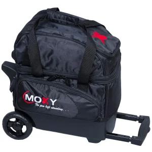 Bowlerstore Products Moxy 싱글 디럭스 롤러 볼링 백 - 블랙 714000