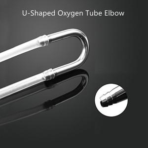 2개 수족관 U 자형 커넥터 산소 펌프 Co2 시스템 악세사리 물고기 탱크 공기 튜브  팔꿈치
