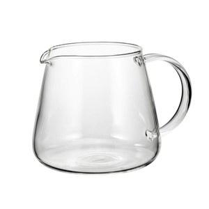 하리오 VBS-60 V60 바리스타 서버, 600 클리어, 20.3 fl 온스(600ml), 1-5컵용, 전자레인지 사용 가능, 일본산