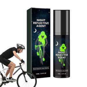 100ml 밝은 스프레이 페인트 야간 라이딩 빛나는 의류 자전거 스케이트 보드에 대한 오래 지속되는 반사 글