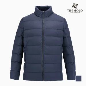 [TREMOLO] 네이비 액티브 배색 숏 덕다운 점퍼_TRGKDWZA256