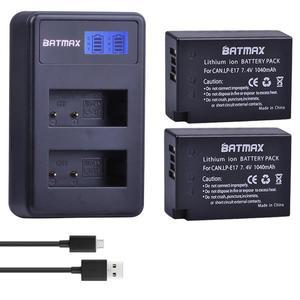 1040mAh LP-E17 LP 카메라 배터리 + LCD 듀얼 USB 충전기 (캐논 EOS M3 M5 M6 750D T6i 800D Kiss X8i 용)