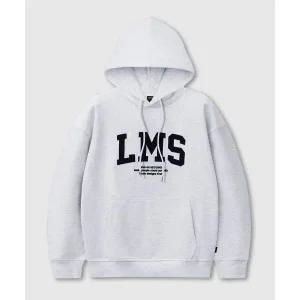 리메인세컨드 오버핏 시그니처 LMS 패치 후디 화이트 멜란지 176002