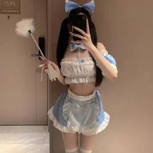블루메이드 코레 섹시 망사 란제리 섹시슬립 속옷소품