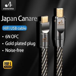 Canare HiFi USB OTG 케이블 6N OFC  C- B A-B 디코더 DAC 사운드 카드용 오디오