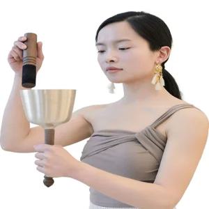 핸드싱잉볼 명상 악기 싱잉볼 요가 타악기 사운드 테라피 명상용 선물 수업 교구 핸드 벨 종