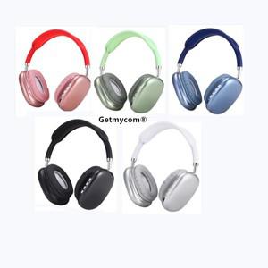 P9 무선 블루투스 헤드폰용 Getmycom apple 호환용 오버이어 스포츠 게임용 헤드셋 마이크 포드 소음 차단