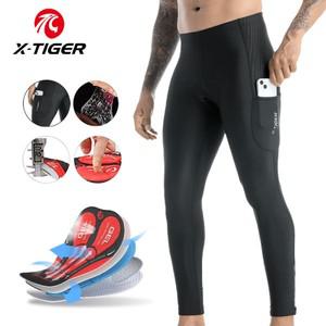 XTIGER 자전거 바지 5D 젤 패딩 사이클링 스타킹 레깅스 남성용 야외 TMB Mountain Road Cycling Long Trou