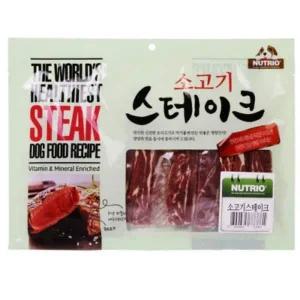 뉴트리오 소고기 스테이크 300g 강아지치즈 강아지단백질