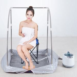 접이식 의자가  휴대용 스팀 사우나 가정용 스파 US EU 플매트 카펫 러그 1000W 2L 방 목욕  완화 스테인레