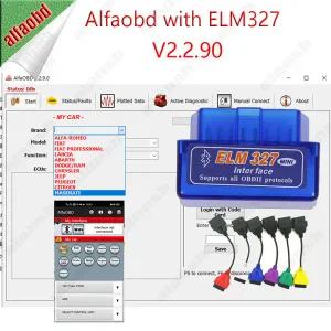 호환  2023 AlfaOBD V2.3.2 Mini327 어댑터와 작동 피아트 알파 로미오 란시아용