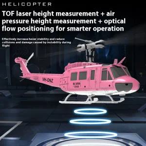수집품 RC 1/48 Uh-1 헬리콥터 C032 2.4ghz 6채널 플라이바리스 에일러론리스 스턴트 원격 조종 광학 흐름