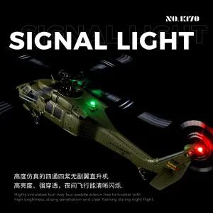 수집품 RC WL TECH K170 블랙호크 UH60L 4채널 브러시리스 고도유지 헬리콥터 RTF 2.4GHz 고 스케일 모델