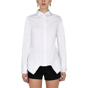 포인티드 칼라 어시메트릭 헴 셔츠 BW60XG1469 100