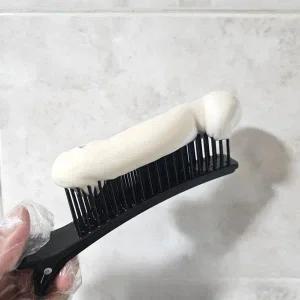 미용 집게 겹용 염색용 빗
