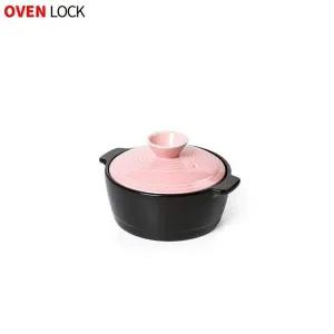 [콩심팥심]뚝배기 핑크 오븐락 내열 컬러 중