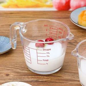 GDM 눈금표시 유리 계량컵 용량 500ml 2개
