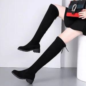 여성 스웨이드 롱 부츠 겨울 미들 앵글 롱부츠 글래디에디터 레인부츠 방수신발 숏부츠