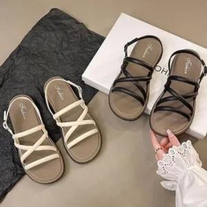 여름 캐주얼 플랫샌들 비치 슬리퍼 데일리 정장 신발 여행용 2993 거실화 뮬