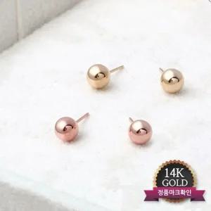 골드 원터치링 금 리본 트위스트 꽃 14K 귀 진주귀걸이 금귀걸이 심플귀걸이