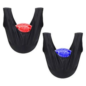 COITEK 볼링 시소 백 2팩, 폴리셔 볼 홀더, 블랙, 15피트 X 16인치