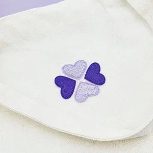 SFr 의류 패치 하트 보라 열접착패치 의류리폼 옷리폼 의류자수 와펜