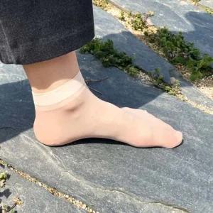 발목스타킹 반투명 살색 스타킹 5켤레 앞머리가발 부분가발 앞머리피스 여자정수리가발