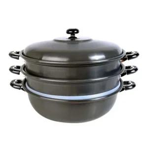 유진 경질 3단 찜솥 38cm 찜냄비 찜솥 찜기