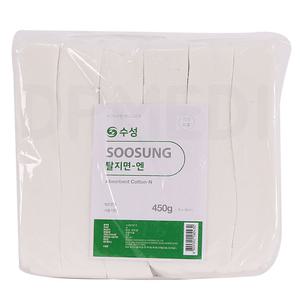 수성 사각솜 4cm*4cm 450g 절단 탈지면 절단솜 화장솜 미용솜