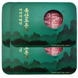 [T]백년수산 흑산도 홍어 500g x 4팩 + [증정] 용기초장 4개+홍어뼈2개