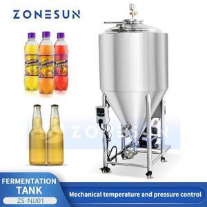 ZONESUN 온도 제어 발효 탱크 압력 게이지 발효기 맥주 양조 장비 ZS-NJJ01 만들기