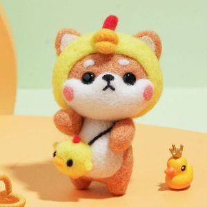 양모 펠트 가방고리 만들기 키트 동물친구 집콕취미 공예세트 펠트공예 인형만들기