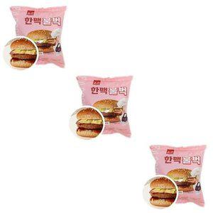 [JH40PP15_52EH]냉동 햄버거 간식 빵 독서실 이경규 3개