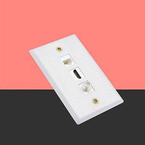 [셀러허브 패션][JHOO81S9_55]국산멀티탭 HDMI RF 알루미늄 벽콘센트 RJ45
