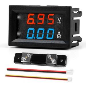 디지털 전압계 전류계 DC0-100V 10A 50A 100A 전압 전류 측정기 0.56 인치 LED 디스플레이 홈 오피스 용 고