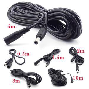 ESCAM 여성-남성 플러그 CCTV DC 전원 케이블 연장 코드 어댑터 12V 전원 코드 5.5mmx2.1mm 카메라 전원 연