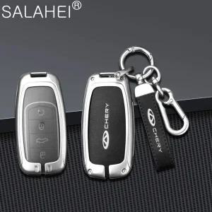 차키케이스 자동차 원격 키 커버 고리 케이스 보호대 홀더 셸 가방 Chery Tiggo 8 Pro 8plus 5 plus 7pro