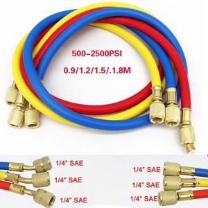 3PCS 냉매 충전 호스 500-25000PSI 1/4 