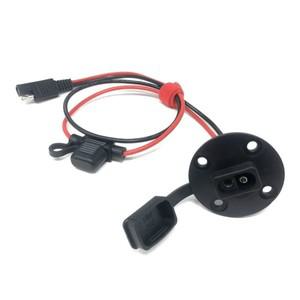 DIY SAE 소켓 사이드 월 포트 방수 SAE 빠른 연결 태양 전지 패널 마운트 태양 발 배터리 충용 16AWG SAE