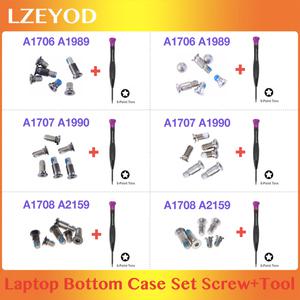apple 호환 MacBook Pro A1706 A1989 A1707 A1990 A1708 A2159 하단 케이스 커버 나사 세트  드라이버의 기