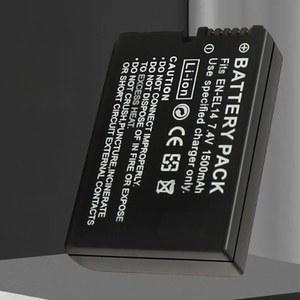 호환 EN-EL14A EN-EL14 D3300 카메라 D3400 니콘 EL14 D3100 P7800 D3200 배터리, D3500 D5200 P7700 D5600 P7100 1500mAh P7000 D5100