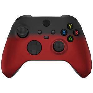 Xbox Series X & S 컨트롤러용 익스트림레이트 대체 쉘 - 개인 맞춤형 업그레이드 - Xbox Core 컨트롤러용 섀도우 레드 소프트 터치 그립 커스텀 커버 케이스 페이스플레이트