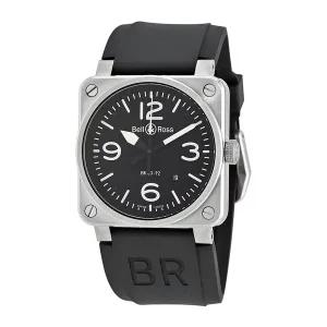 Bell And Ross 벨 앤 로스 벨앤로스 에비에이션 오토매틱 블랙 다이얼 남성용 시계