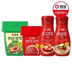 [샘표] 저당 양념쌈장 500g 1개+저당 고추장/비빔장 1개 골라담기
