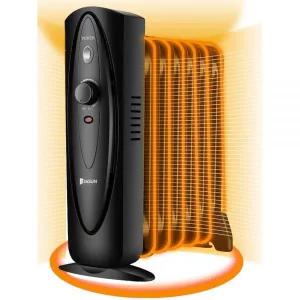 JASUN Oil Filled Radiator Heater Adjustable Thermostat Portable Space heater Quiet Tip-over Overheat