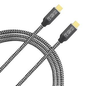 USB c 데이터 케이블 20Gbps USB 모니터 케이블, 디스플레이 3.2세대 2 240W 비디오 4K@144Hz 전송 (5피트)