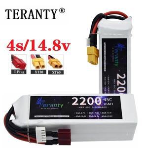 TERANTY 드론 FPV RC 자동차 보트 헬리 비행기 UAV 4S 배터리용 LiPo XT60Deans TXT30 플러그 포함 2200mAh